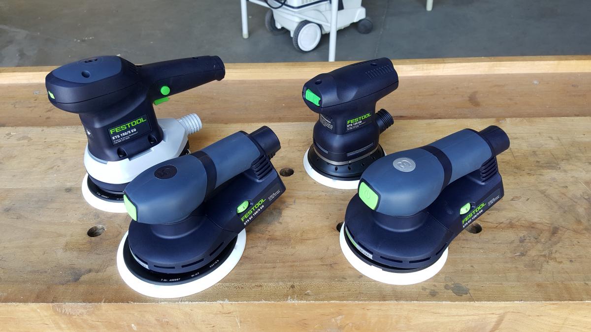 ETS sanders: (l - r ) ETS 150 