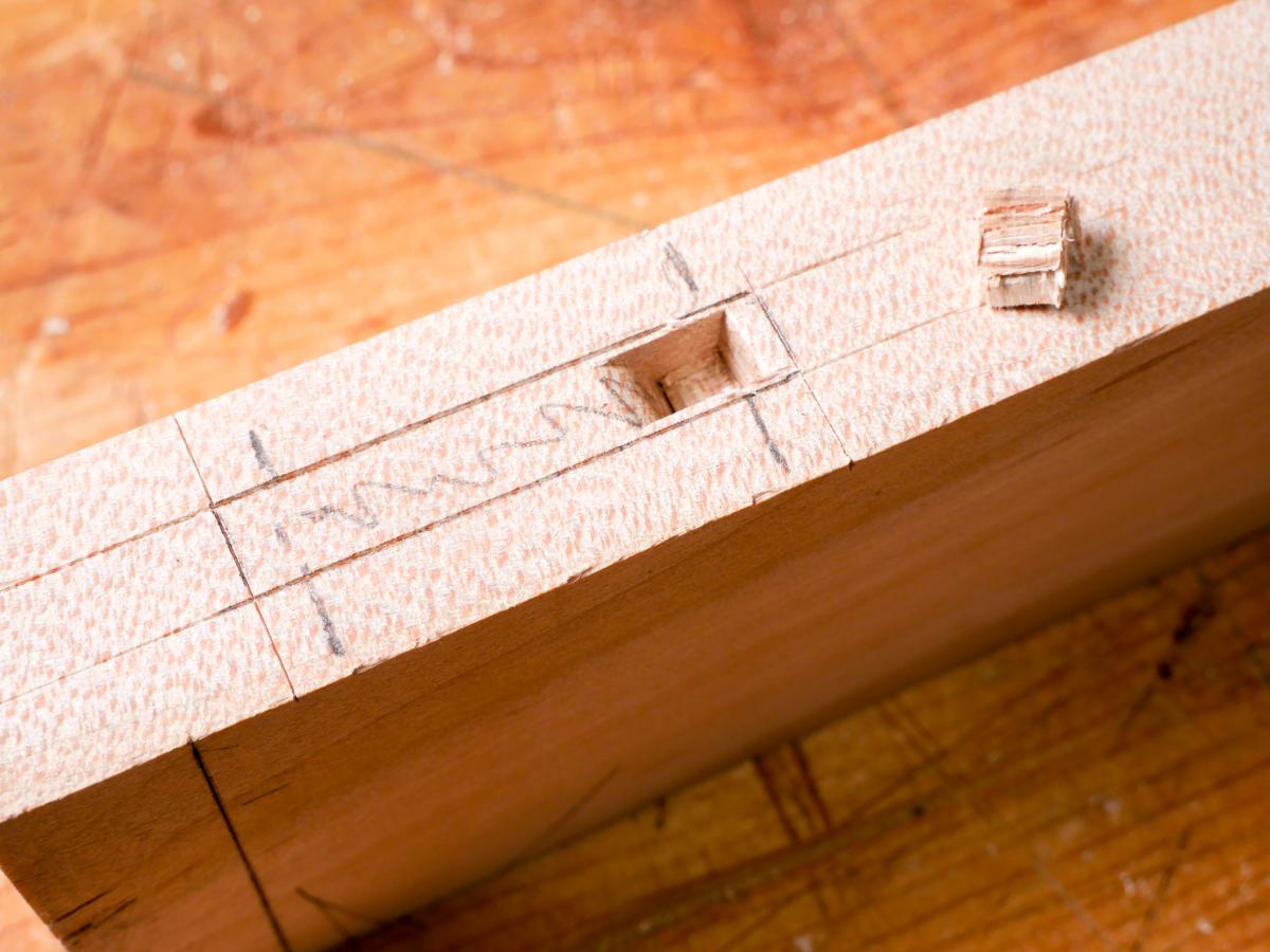 How to Mortise the Moxon Way: Part 2, Chopping the Mortise 12